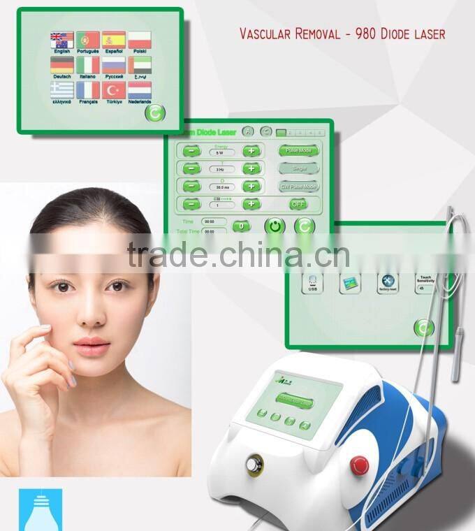 optical fiber device / 980nm diode laser spider vein removal vascular removal machine