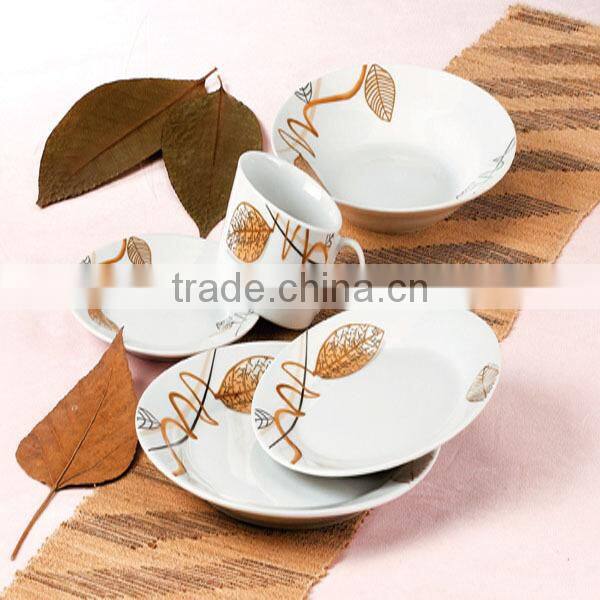 hot sale ceramic dinner plate with flower, popular designs ceramics plate , soup plate