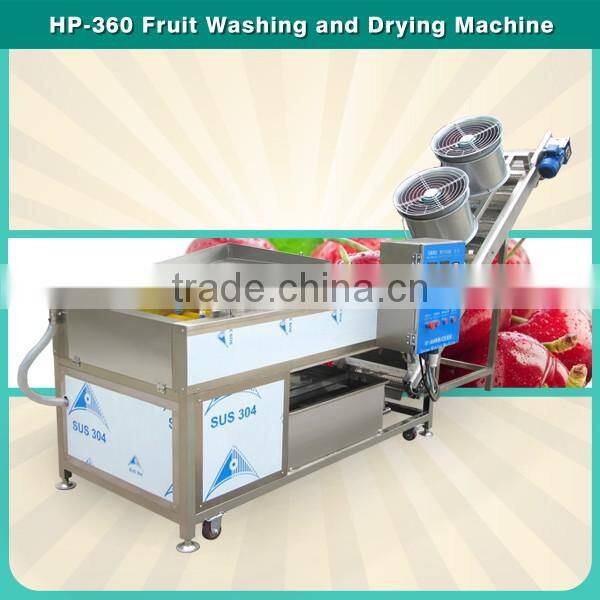 Hp-360 Vegetable And Fruit Brush Washing Washer And Drying Dryer Machine