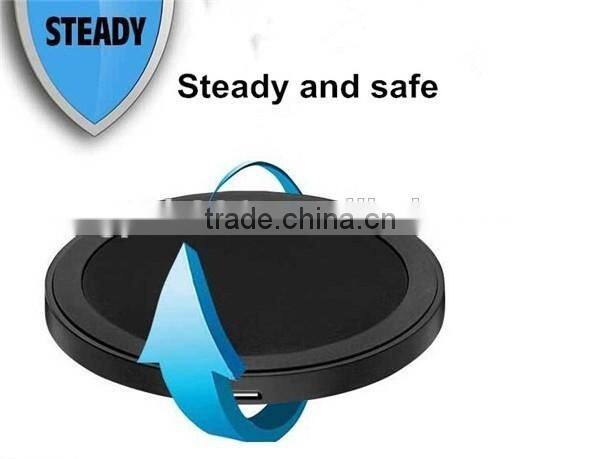 2016 New Wireless Charging Plate Quality Universal Qi Wireless Charger for Samsung Galaxy S7 Magic Disk Stand Qi