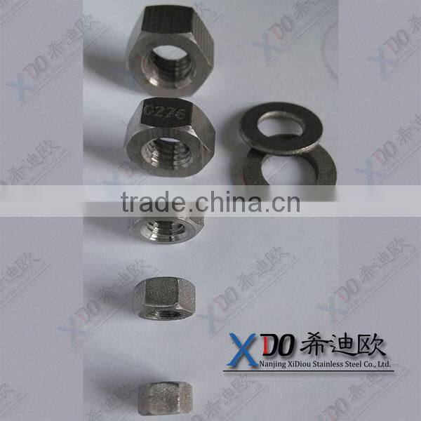 supplying Hastalloy C276 stainless steel nut hex nut din934