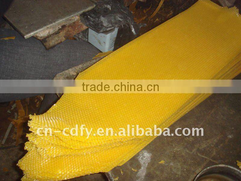 Pure natural beeswax foundation sheet