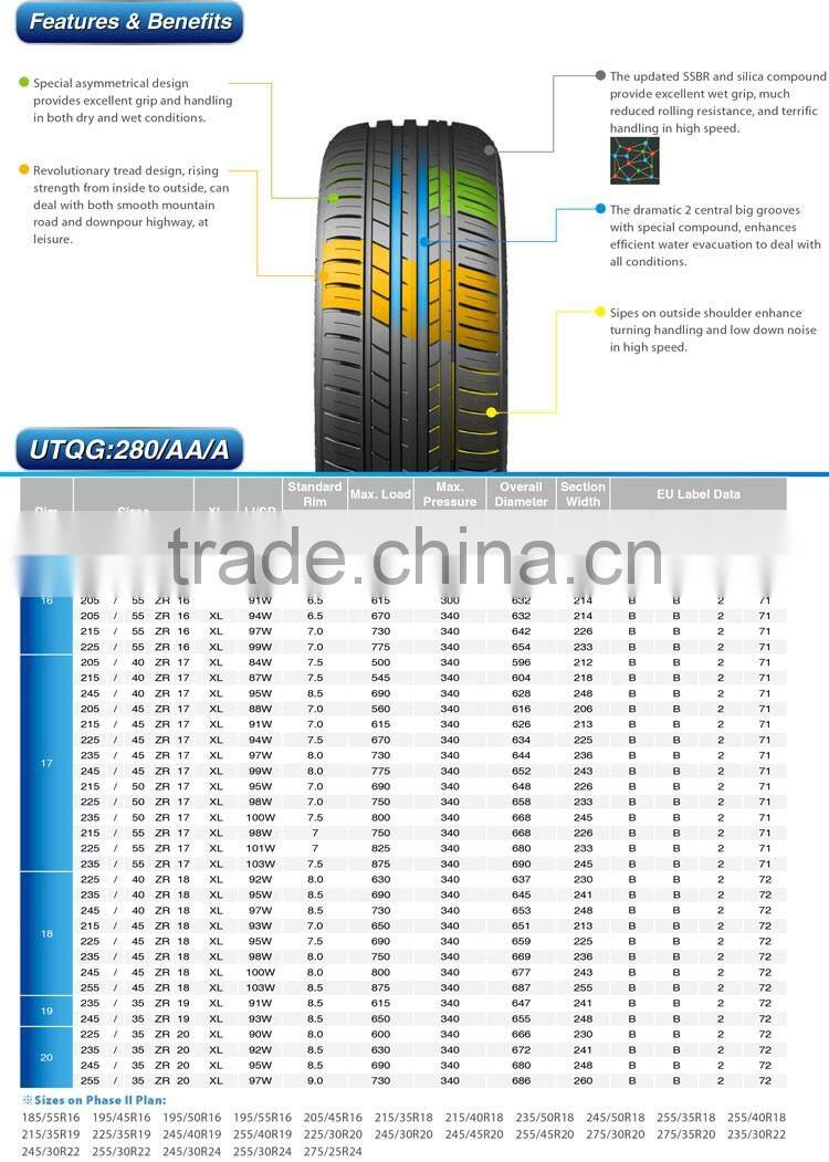 SUV HT Tires/PCR tyre P245/70R16