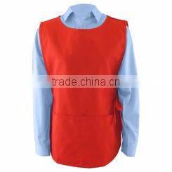 Blue Cobbler Apron with front pockets and adjustable side ties