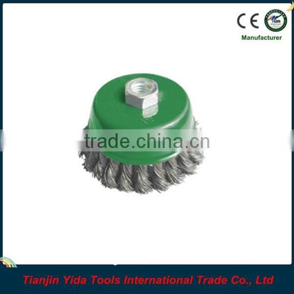 brass twisted wire cup brushes