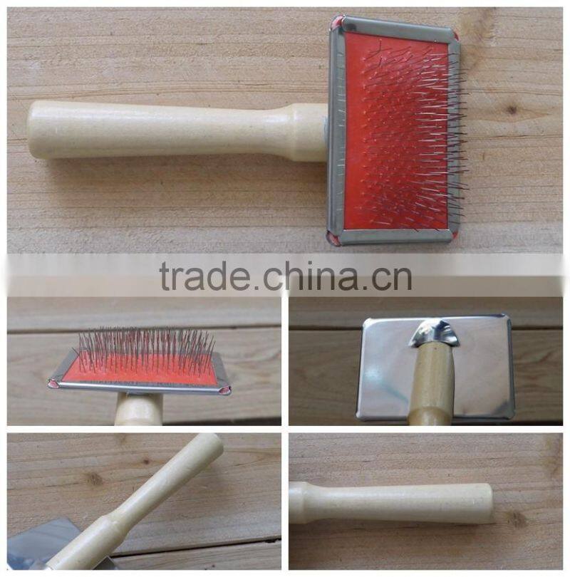 Small pet grooming tool wooden sticker brsuh