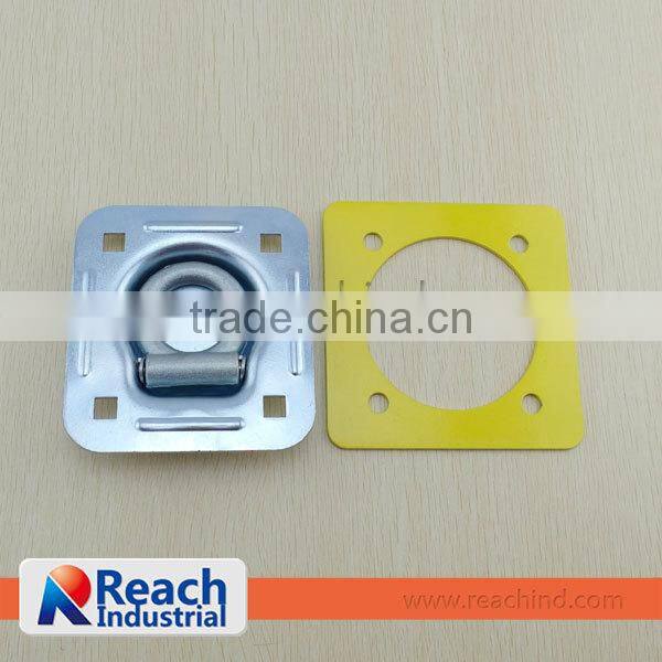 Recessed Trailer D-Ring Tie Down with Backing Plate and Hardware