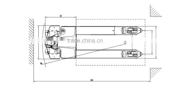 CE ISO 2.0T 2000KG Walkie type Electric Pallet Truck