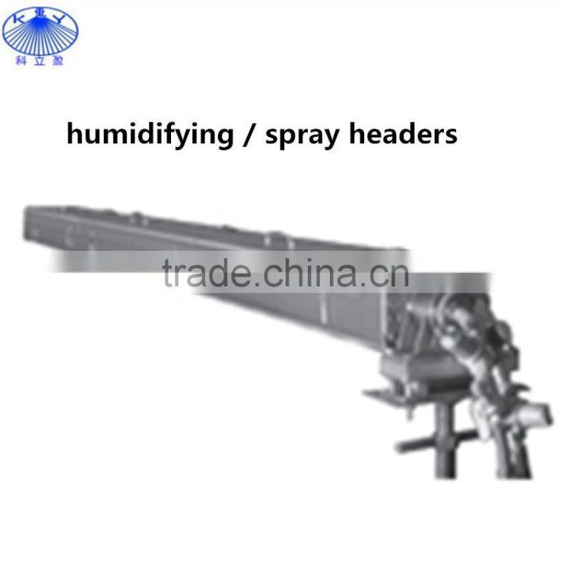 Humidifying spray headers