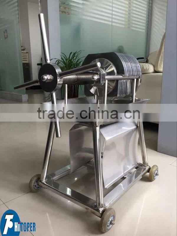 stainless steel simple filter press movable, small oil filter press