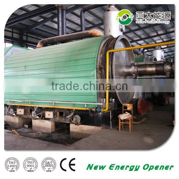 Advanced technology low maintence waste plastic tyre pyrolysis plant
