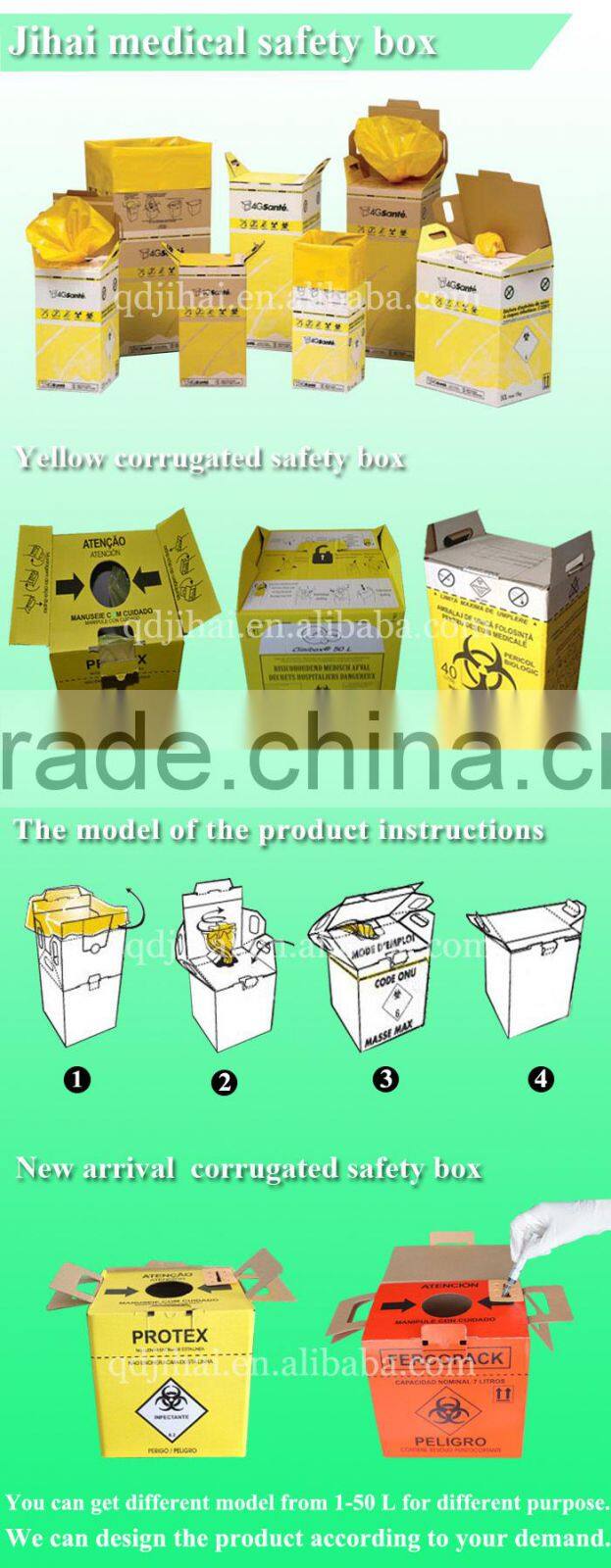 consumer syringes with plastic needle medical corrugated box