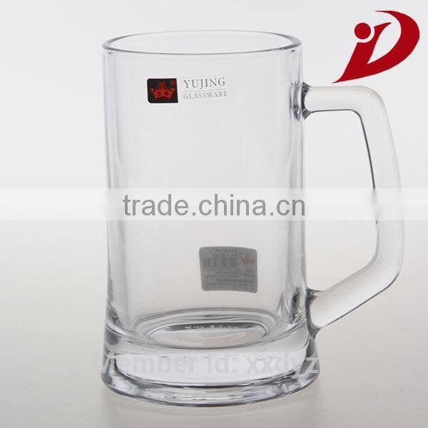 High quailty double wall glass cup with handle