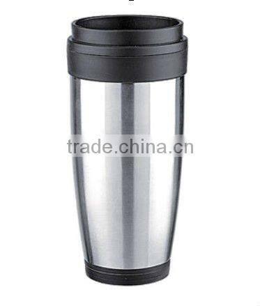BPA free double wall travel mug travel cup with lid