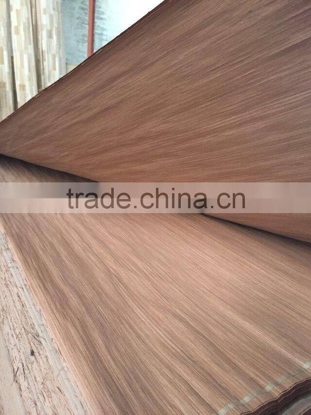 linyi Grade a b c sliced cut 0.28mm Red recon face veneer for india plywood