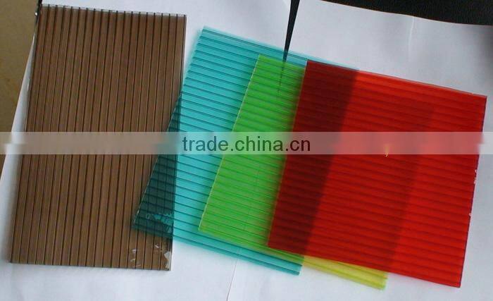opal polycarbonate hollow sheet with 100% virgin raw materials