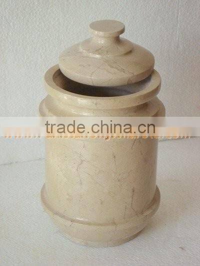 UNIQUE MARBLE CANDY JARS POTS HANDICRAFTS