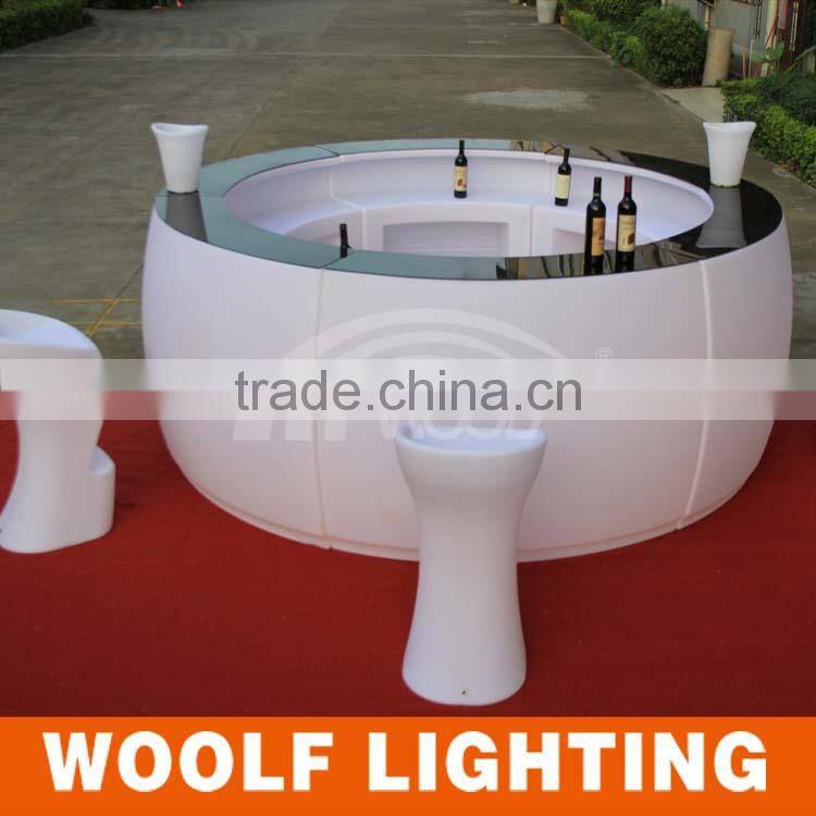 2014 hot !!! Color changing rechargeable led KTV bar corner