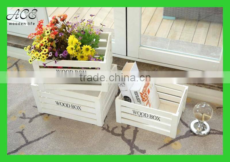 Small wooden box Home decorative storage box