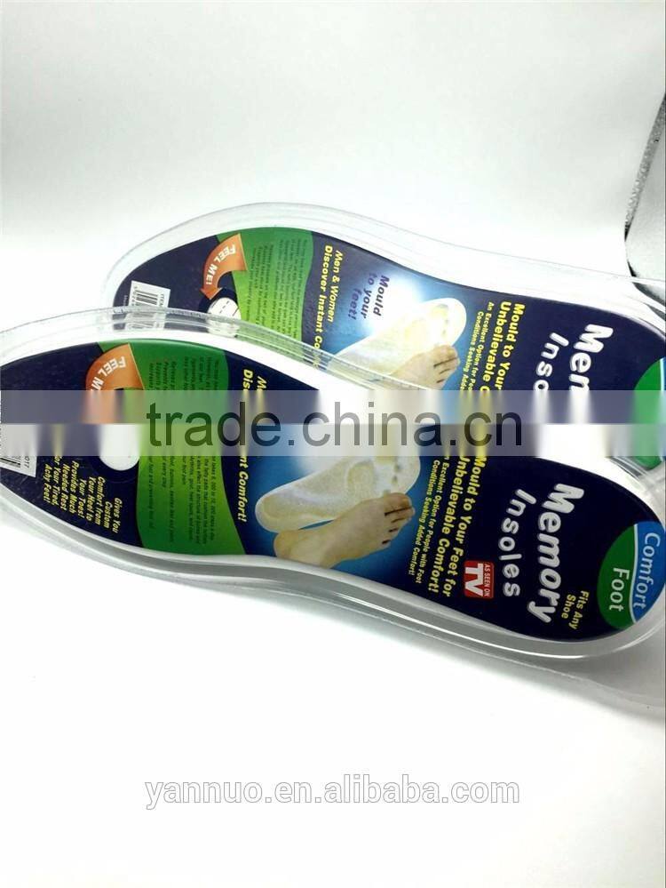 EVA Material Pad, Cushion Material Memory Sponge Shoe Insoles As seen on TV 2017