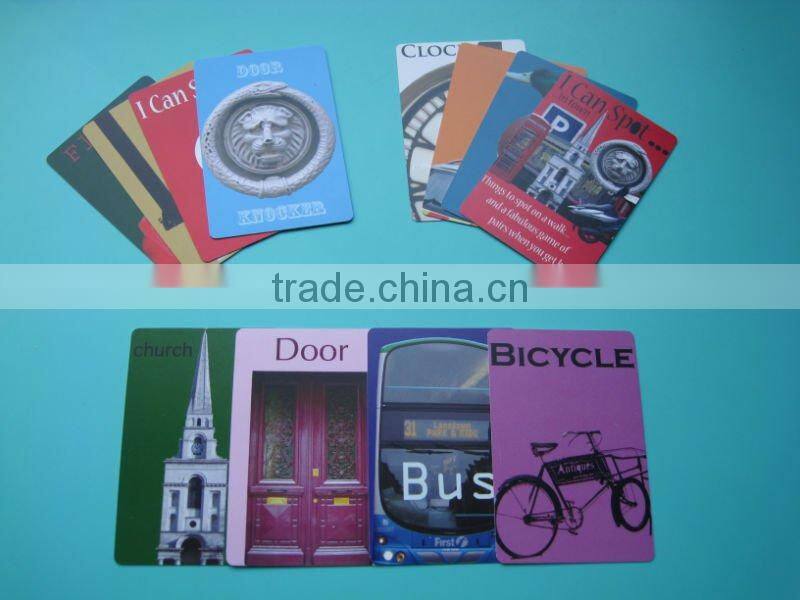 pvc playing card with special shape