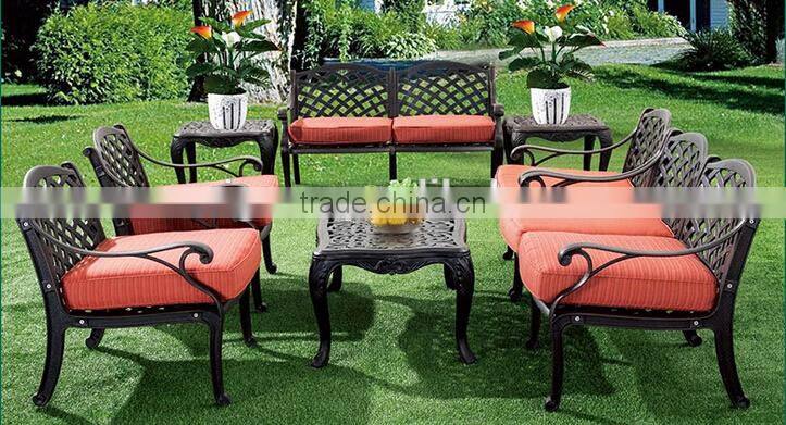 Sigma cast aluminum garden furniture royal sofa set outdoor lounge sofa