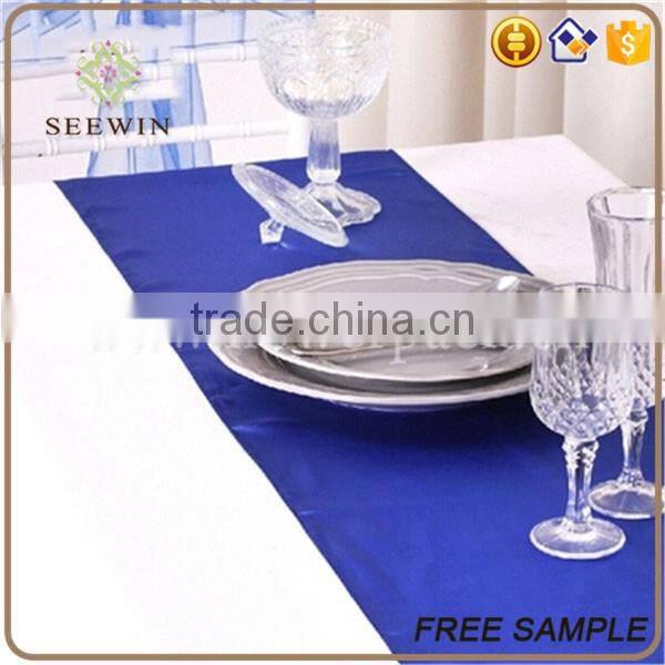 Chinese wholesale style satin sheer table runner