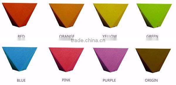 Biodegradable colorful plastic flower pots eco plant fiber pots