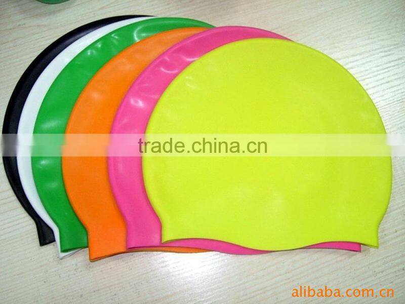 Beautiful and comfortable silicone swimming cap/any shape can be make silicone swim cap/novelty swimming cap