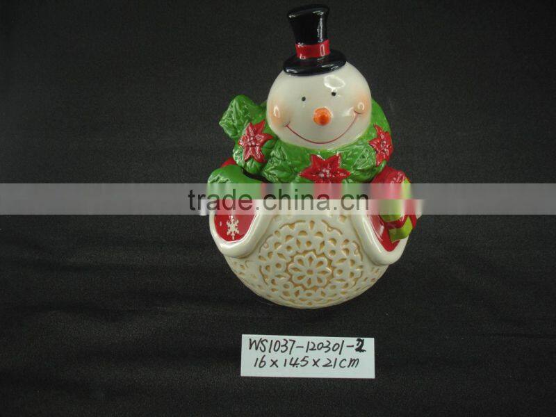 Cheap Ceramic Santa Claus Shape Plate