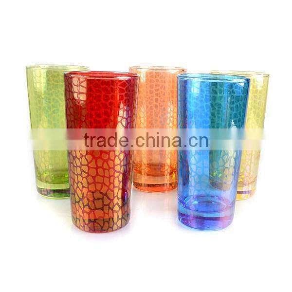 14oz tall water glass cup christmas holiday cooler drinking glass