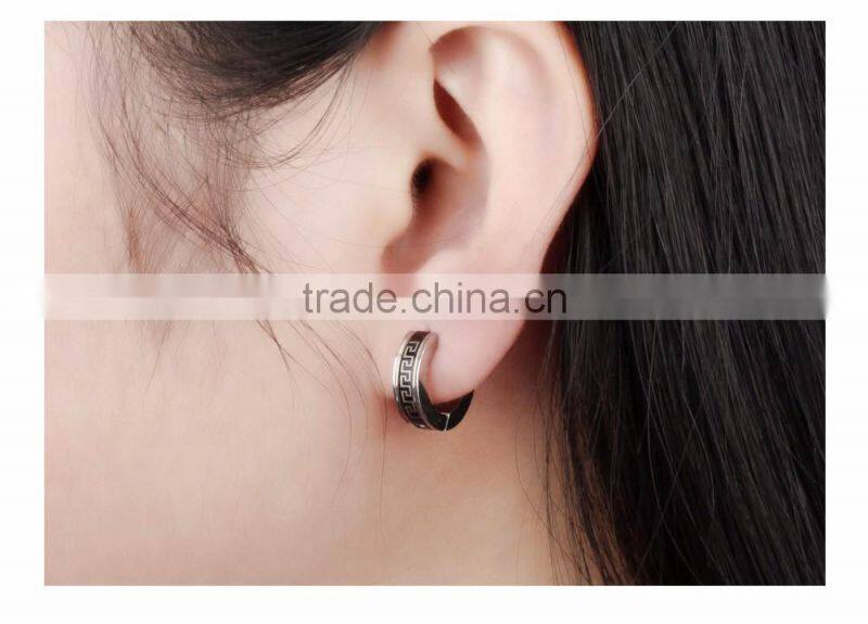Stainless steel earrings jewelry wholesale hoop earring silver