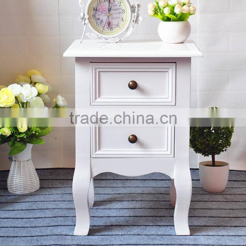 Vintage wood cabinet white