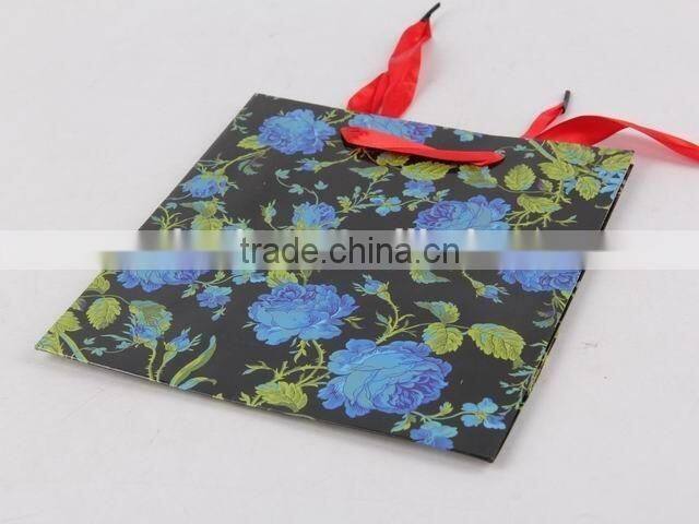 Flower Design Foldable Gift Bag / Shopping Paper Bag