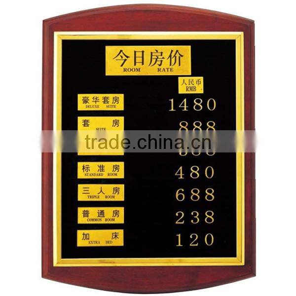 Hotel Room rate sign stand /sign board stand P-35 for sales