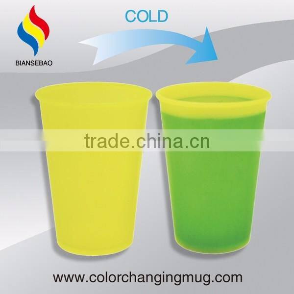 2017 new promotion items cold change color plastic cup