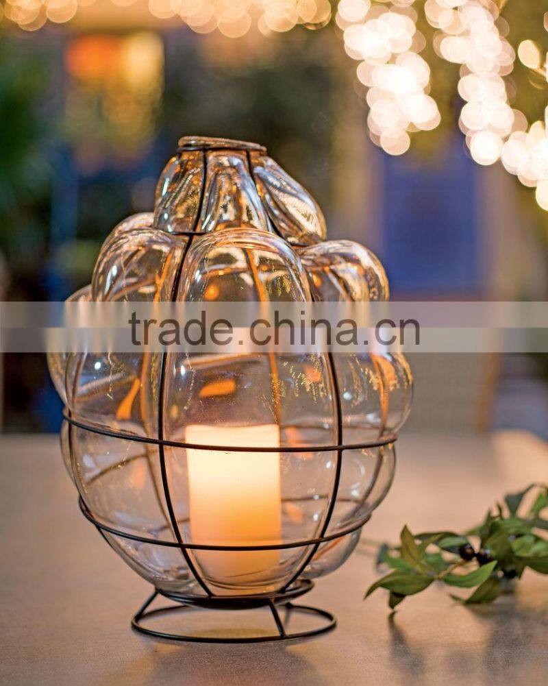 Creative Glass Candleholder For Home Decor Candle Lantern