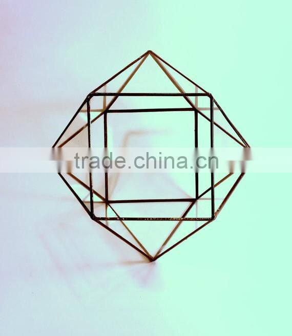 Minimalistic Decor Cuboctahedron Geometric Terrarium