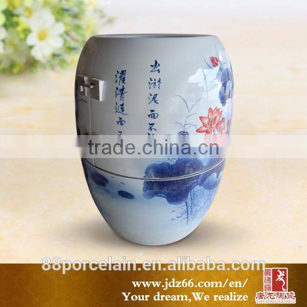 Factory directly sale high quality blue and white porcelain health & longevity devices made in China