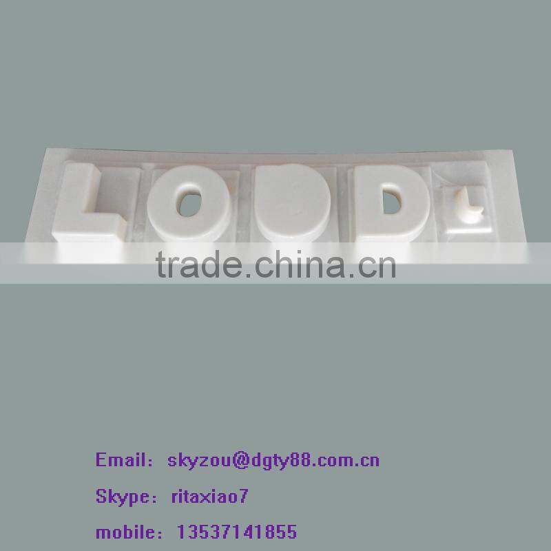 accept custom vacuum formed plastic coating products number sign
