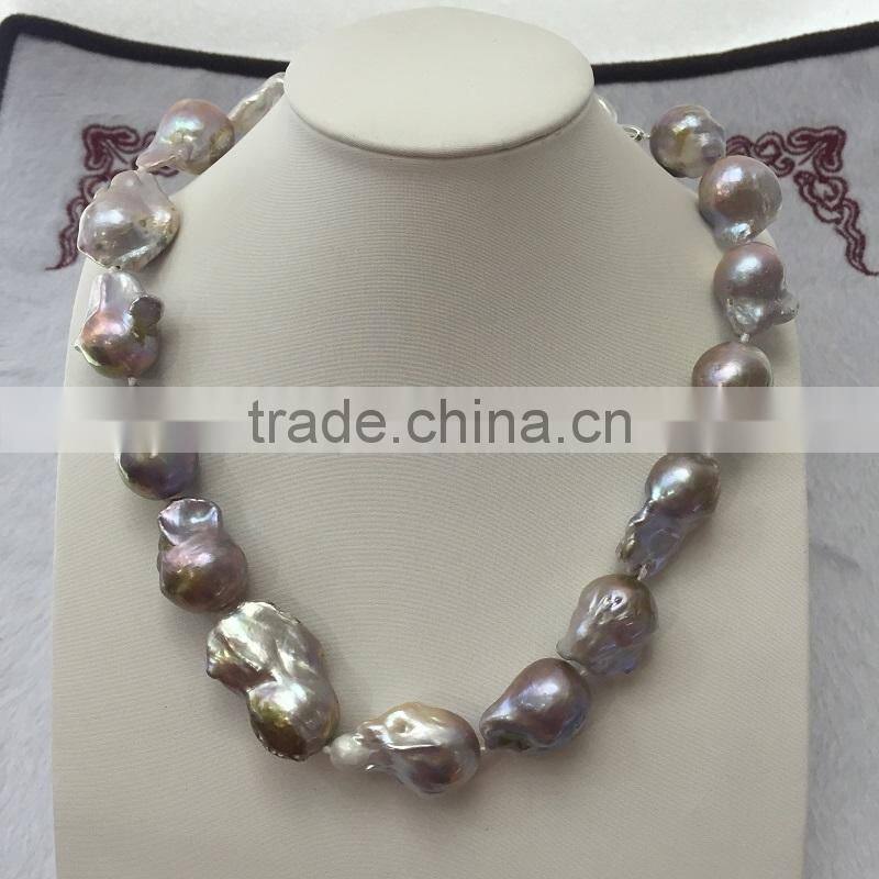 17-18mm baroque freshwater pearl necklace