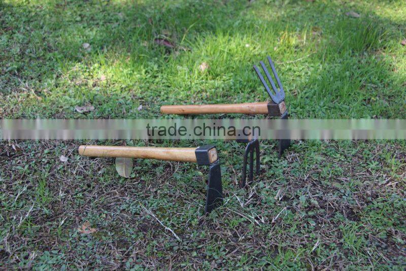steel garden digging fork