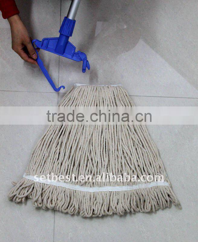Economic cotton wet mop with aluminum pole