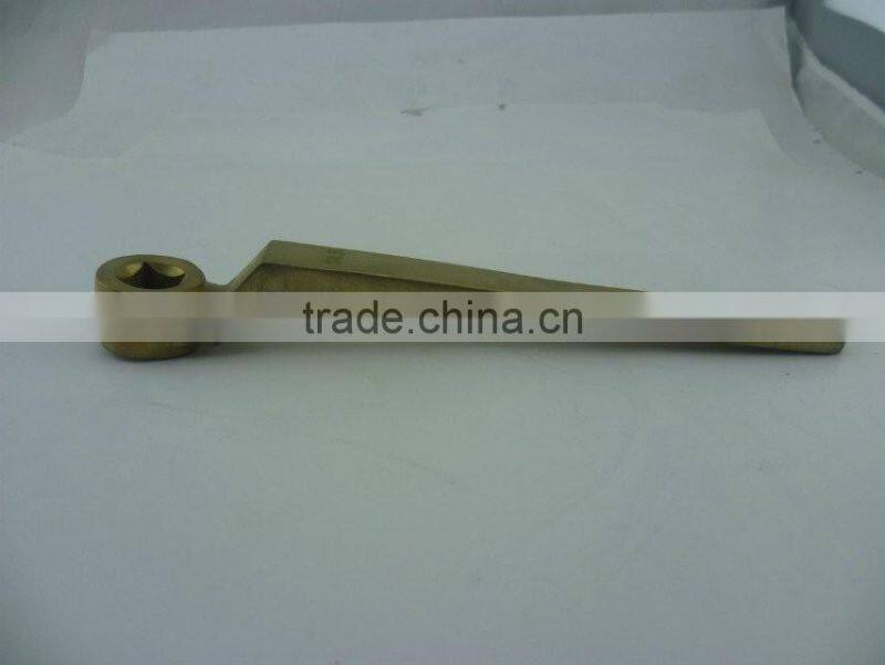 valve square driver, Al-copper alloy nonsparking hardware hand safety non spark tools China tools spanners nonmagnetic wrench