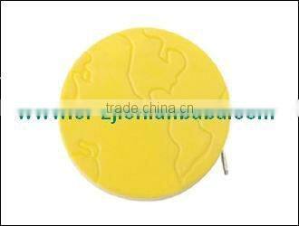 Map shape case&keychain tape measure/measuring tape for gifts or promotion