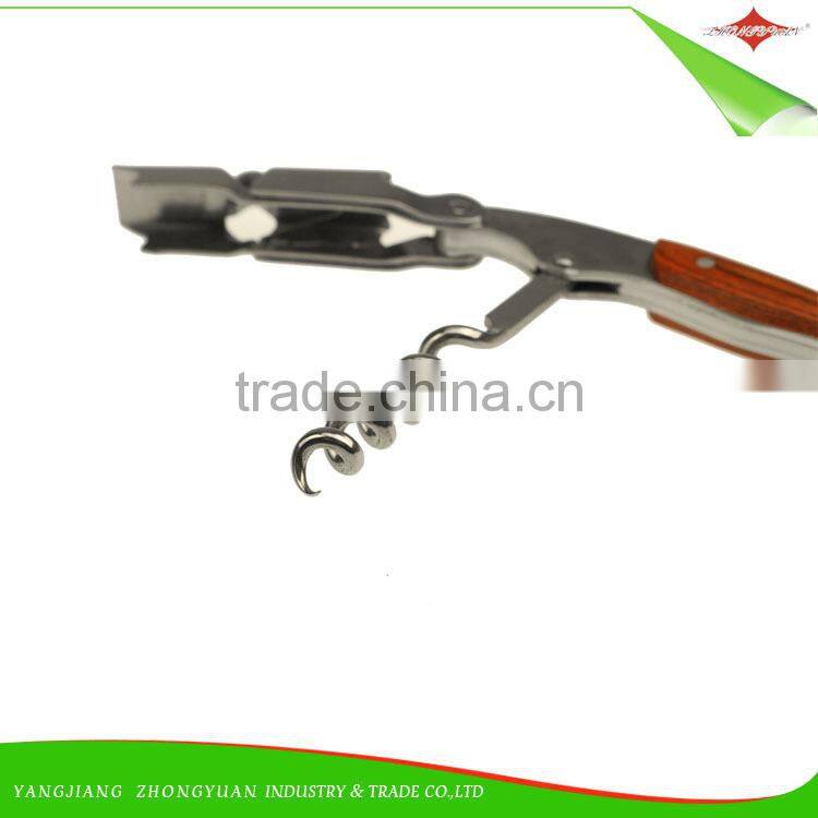 ZY-K1058A 2015 new arrival stainless steel wine corkscrew with resin handle