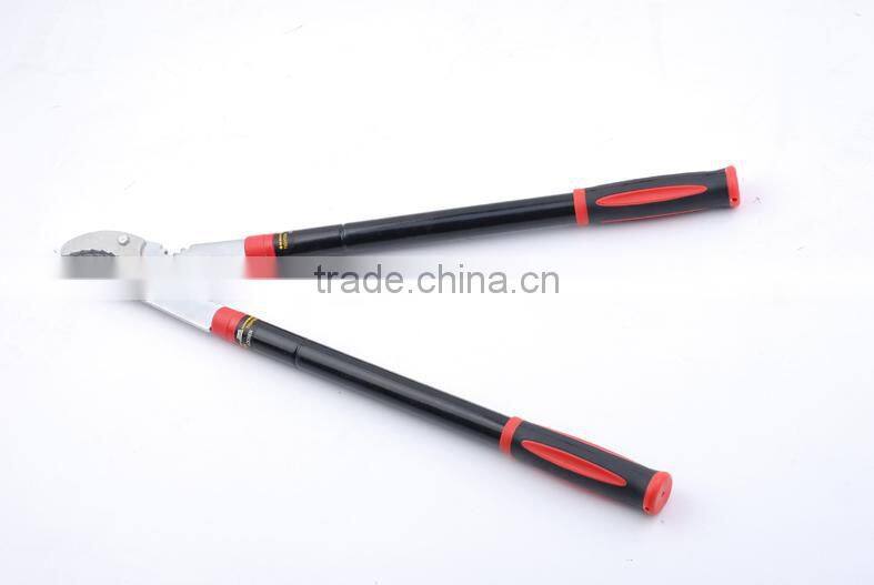 ratchet anvil lopper with telescopic round steel handle