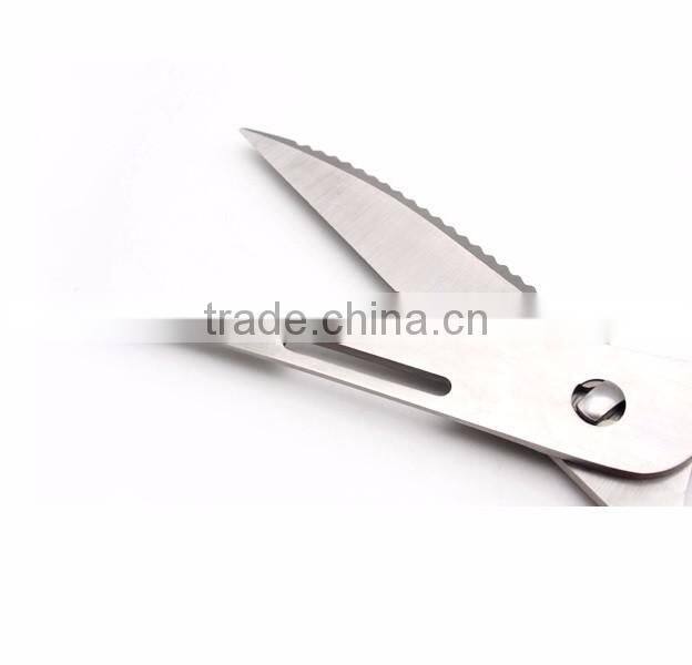 Stainless Steel Plastic Multi-function Kitchen Scissors Chicken Bone Scissor with Magnetic Holder Cover