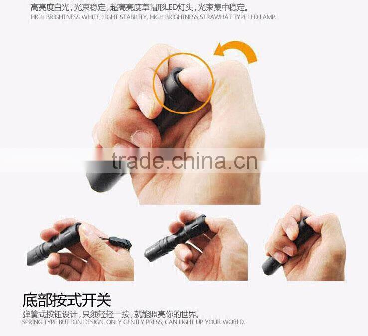 Promotion 91% off Best Quality Aluminum alloy Watwaterproof Mini LED Flashlight long distance police torch