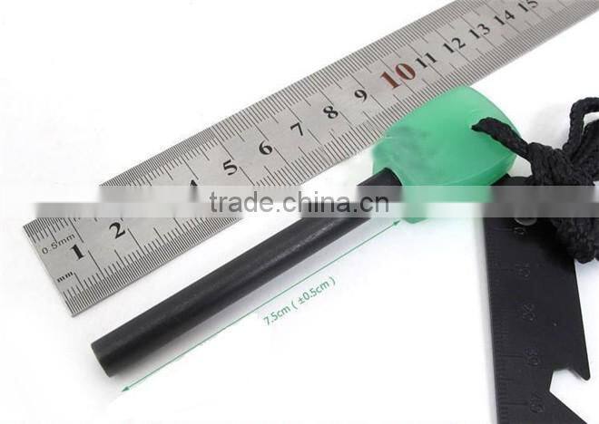 Luminous multifunction outdoor light-emitting large flint play poker fire starter